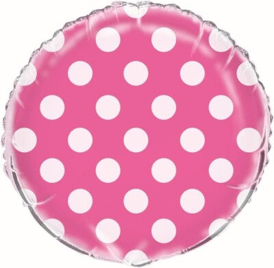 Spotty Pink Circle Balloon
