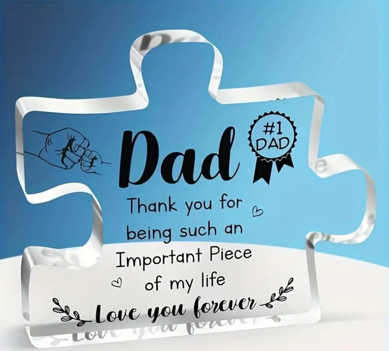 Dad acrylic jigsaw