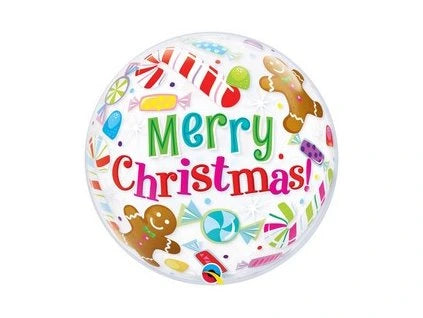 Merry Christmas Candy Bubble Balloon
