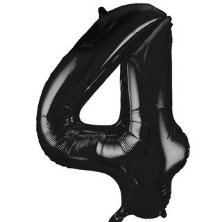 Unique Black 4 Balloon