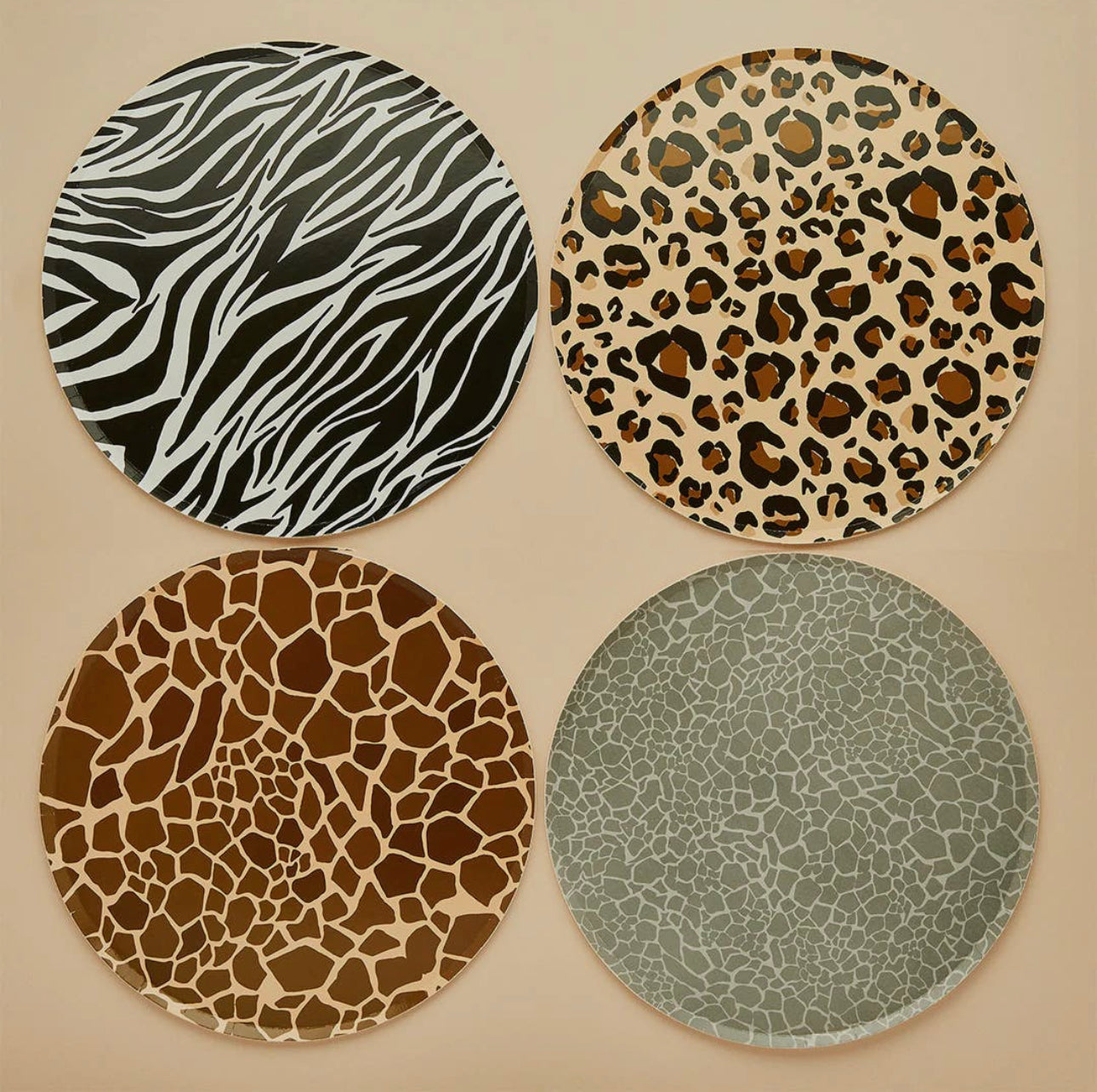 Animal Print Paper Plates