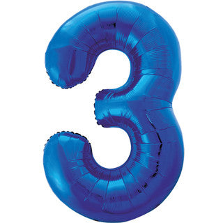 Unique Blue 3 Balloon