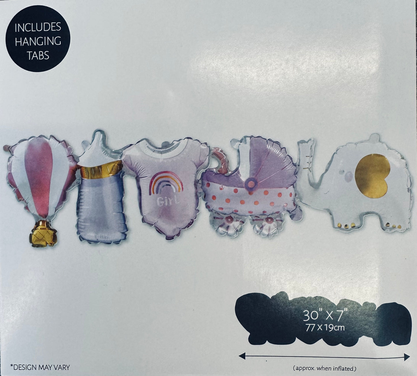 Baby Girl Balloon Banner