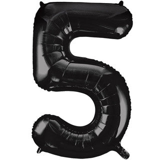 Unique Black 5 Balloon