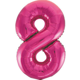 Unique Pink 8 Balloon