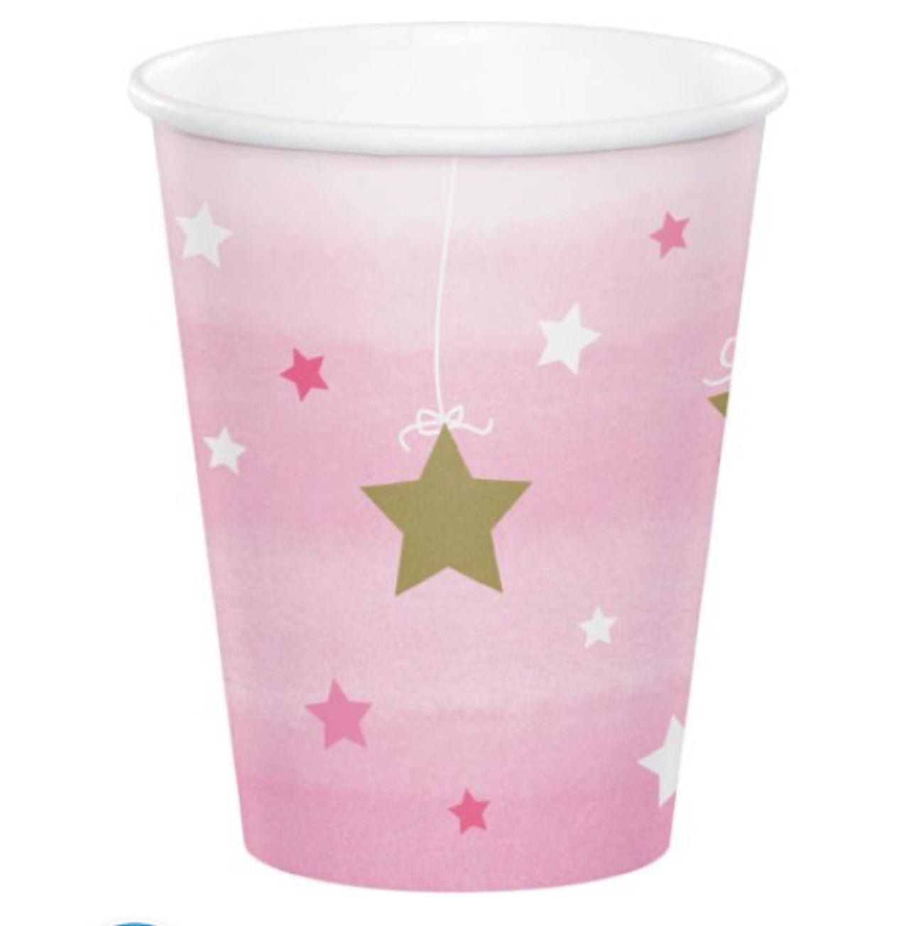 Twinkle Twinkle Little Star Pink Paper Cups
