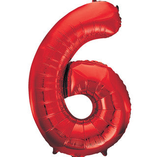 Unique Red 6 Balloon