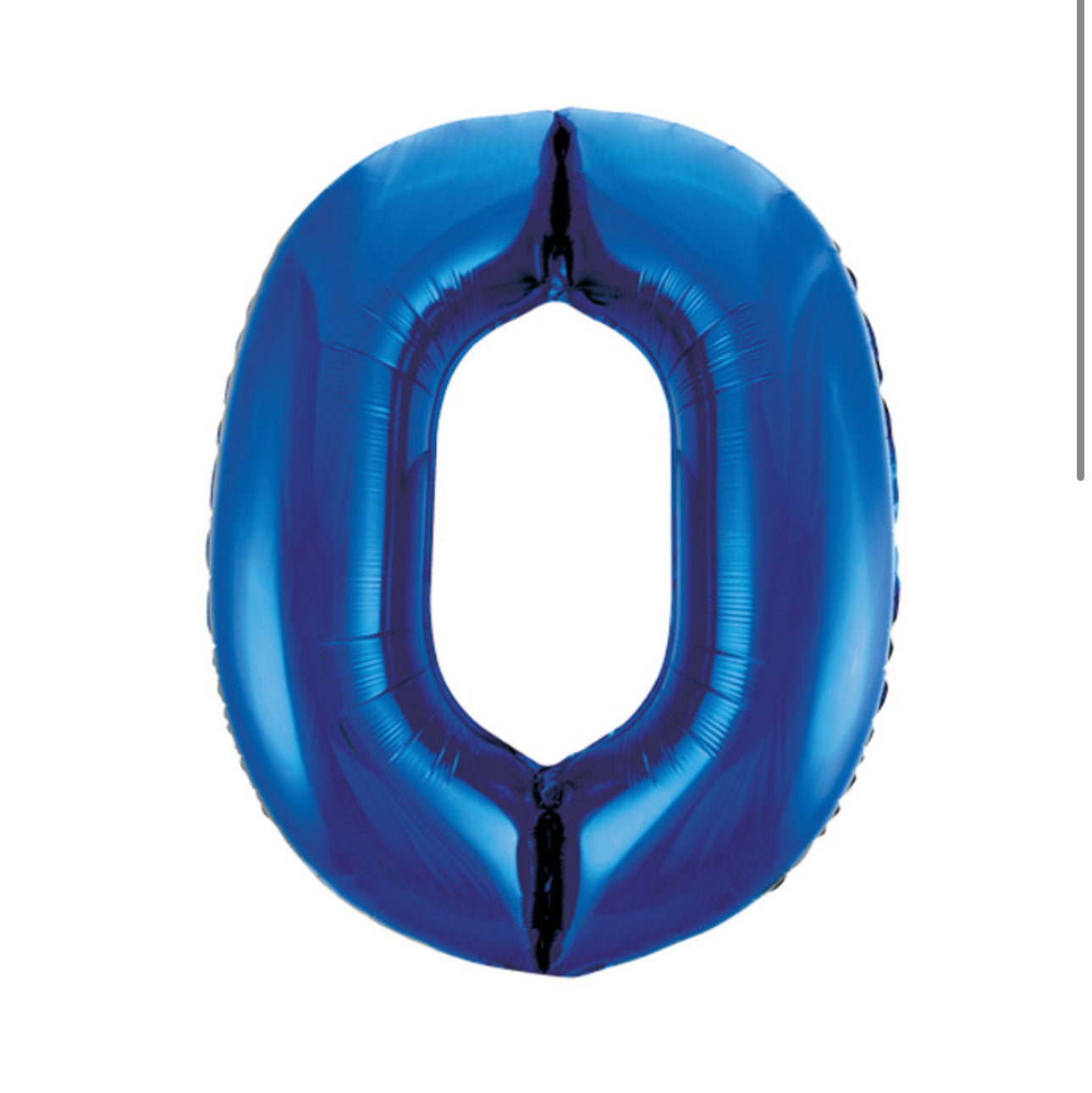 Unique Blue 0 Balloon