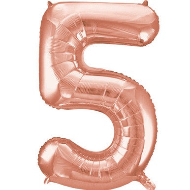 Unique Rose Gold 5 Balloon