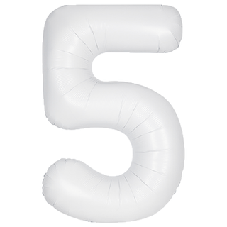 Unique White 5 Balloon