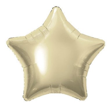 White Gold Star Balloon