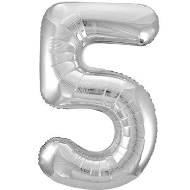 Unique Silver 5 Balloon