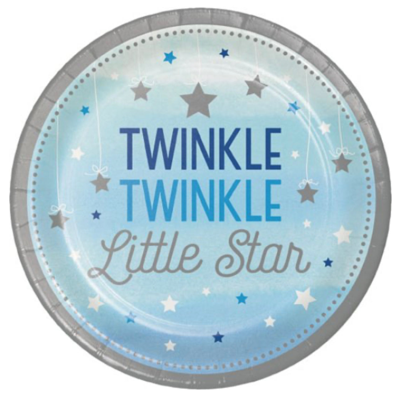 Twinkle Twinkle Little Star Blue Plates