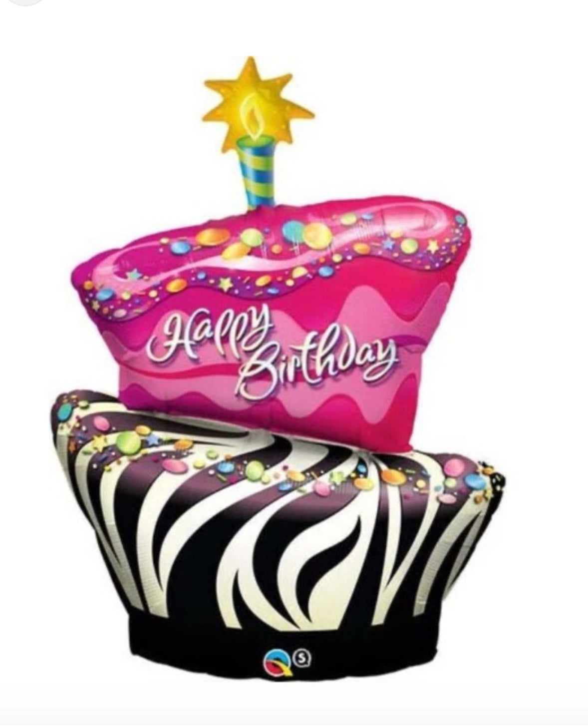Happy Birthday Zebra Balloon