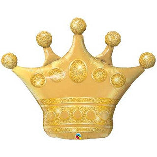 Gold Crown Shape Balloon