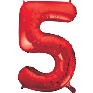 Unique Red 5 Balloon