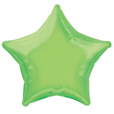 Lime Green Star Balloon