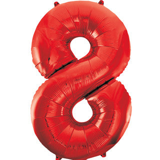 Unique Red 8 Balloon
