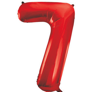 Unique Red 7 Balloons