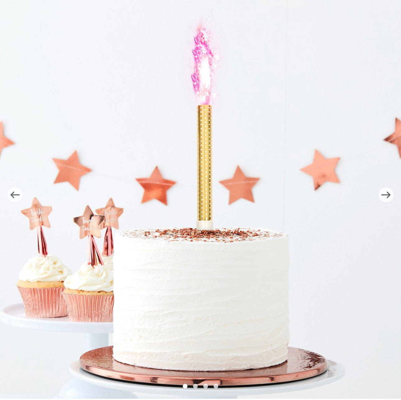 Gender Reveal Cake Fountains - Pink