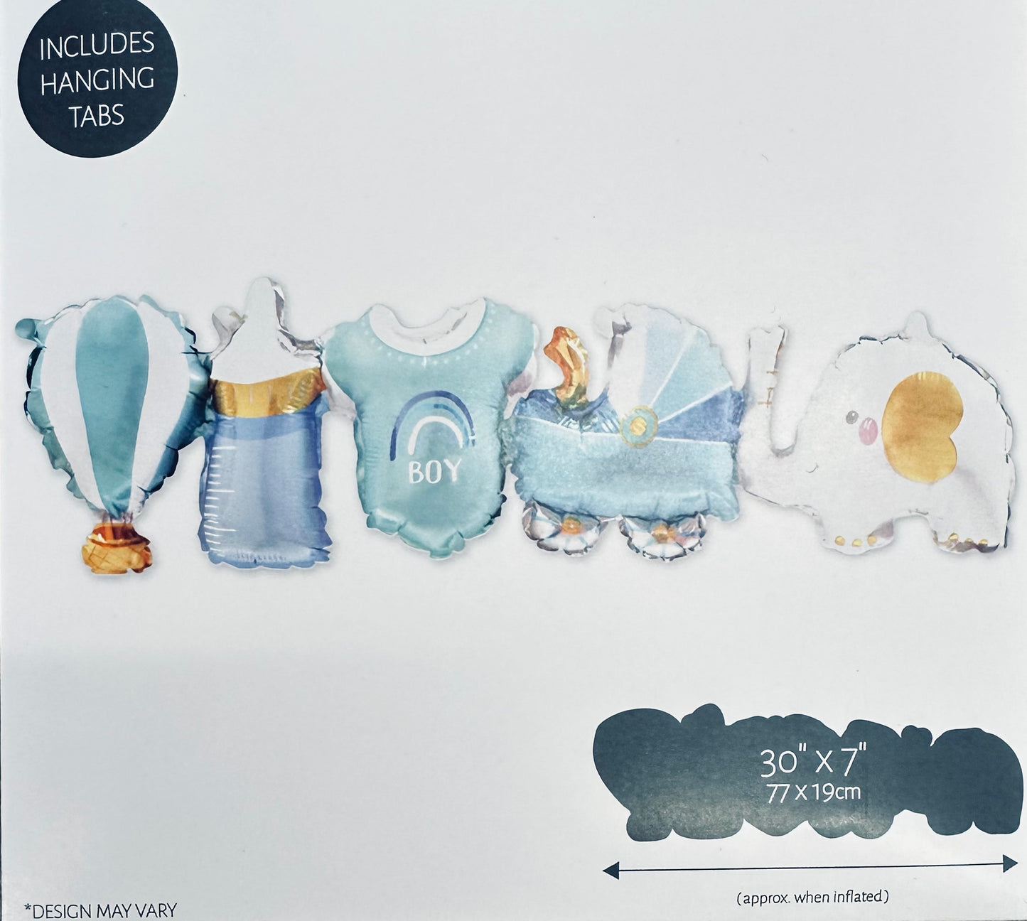 Baby Boy Balloon Banner