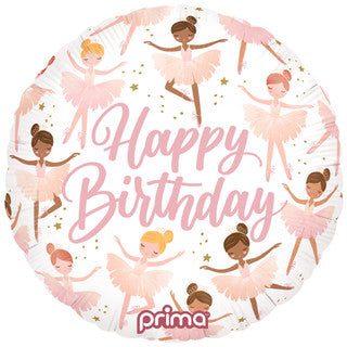 Ballerina Happy Birthday Balloon