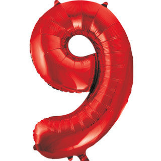 Unique Red 9 Balloon