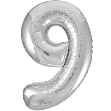 Unique Silver 9 Balloon