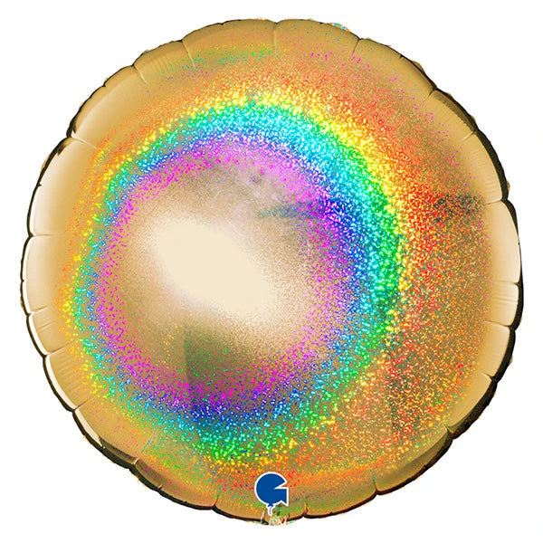 Gold Glitter 36” Round Balloon
