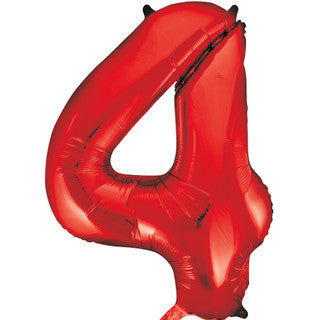 Unique Red 4 Balloon