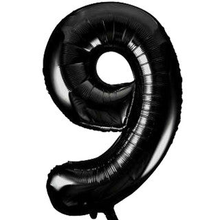 Unique Black 9 Balloon