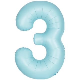 Unique Pastel Blue 3 Balloon