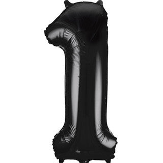 Unique Black 1 Balloon