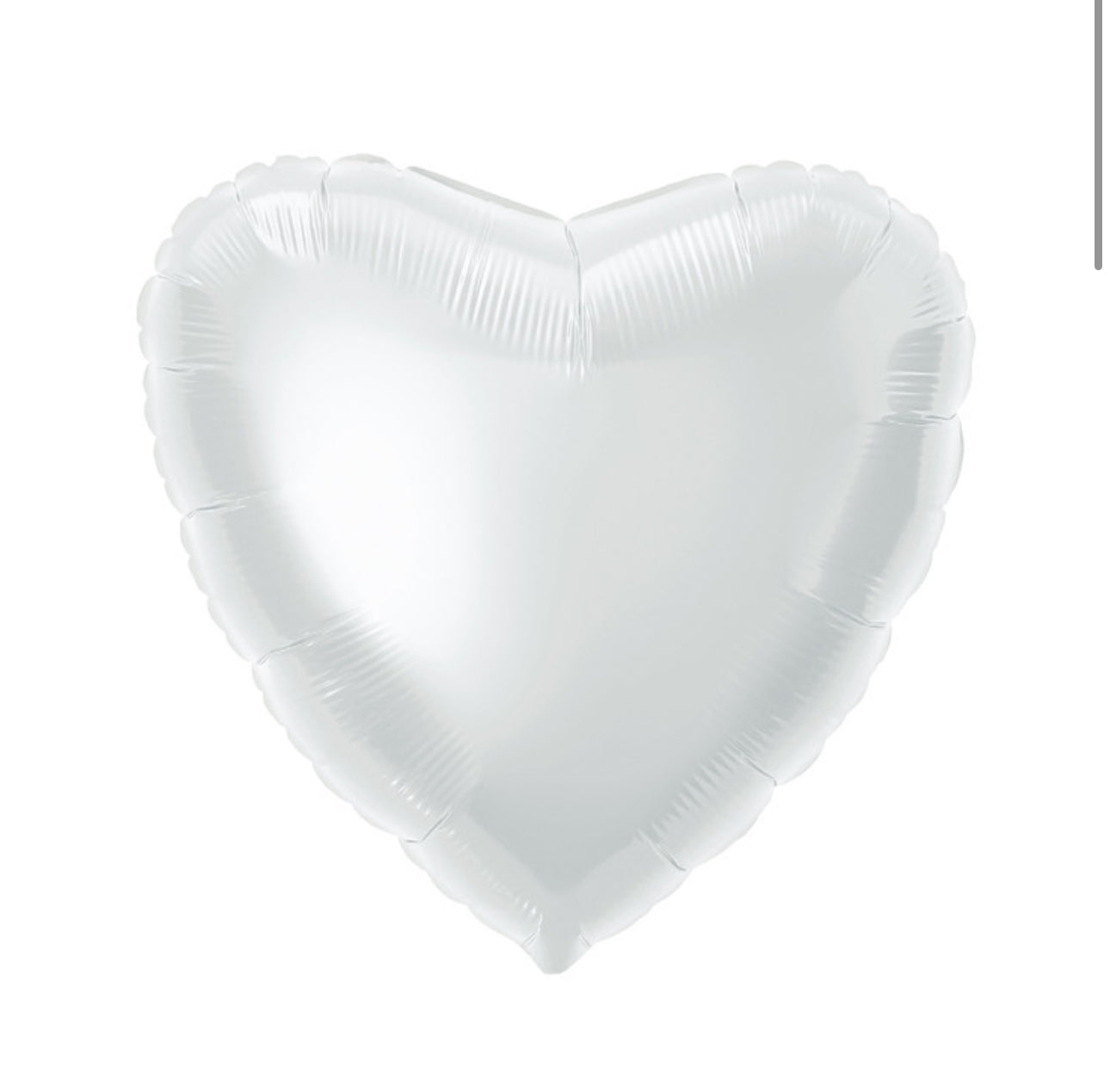White Heart Balloon
