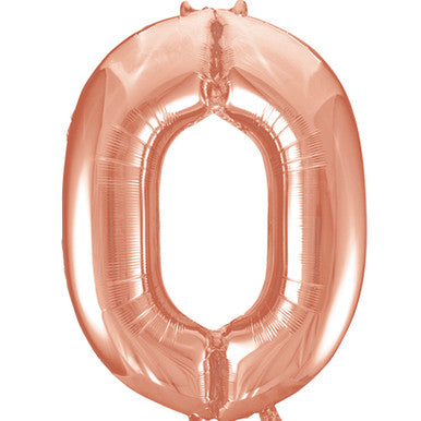 Unique Rose Gold 0 Balloon