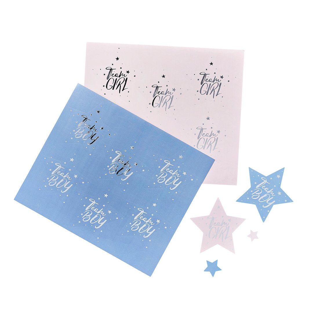 Team Boy & Team Girl Stickers