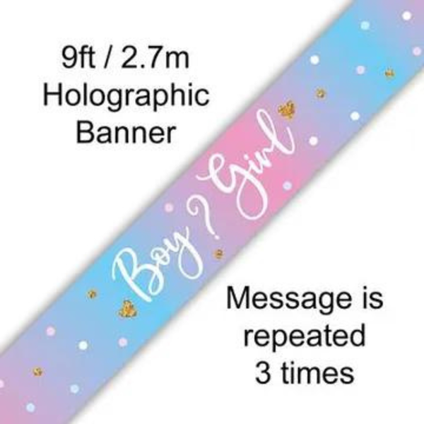 Gender Reveal Banner