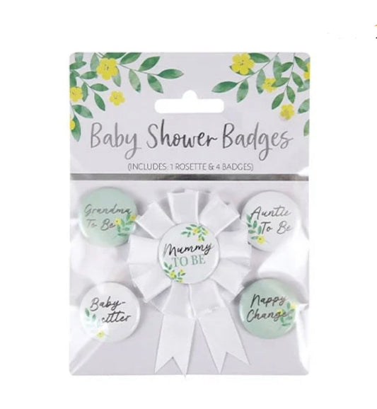 Baby Shower Badges