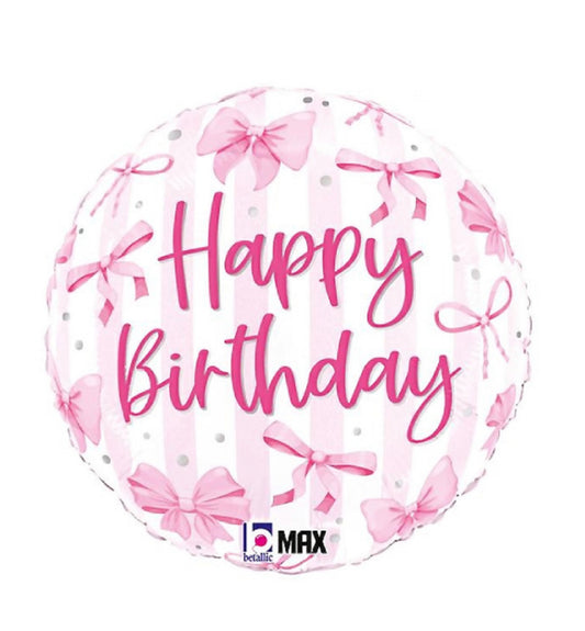 Pretty Pink Bow Balloon