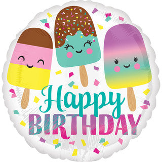Ice Cream Happy Birthday Balloon