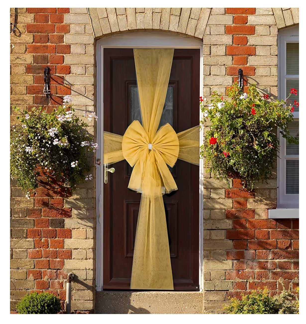 Luxury Gold Door Bow