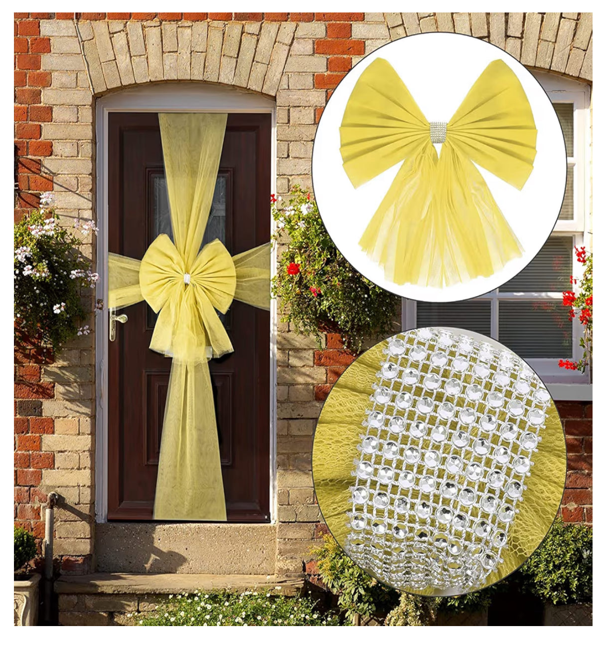 Luxury Gold Door Bow