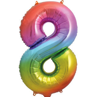 Unique Rainbow 8 Balloon