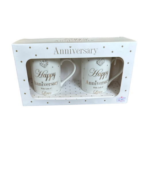 Happy Anniversary Mug Set