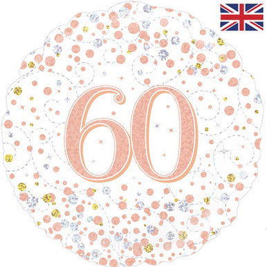 60th Sparkling Fizz Rose Gold
