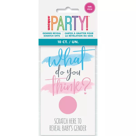 Gender Reveal Scratch Cards