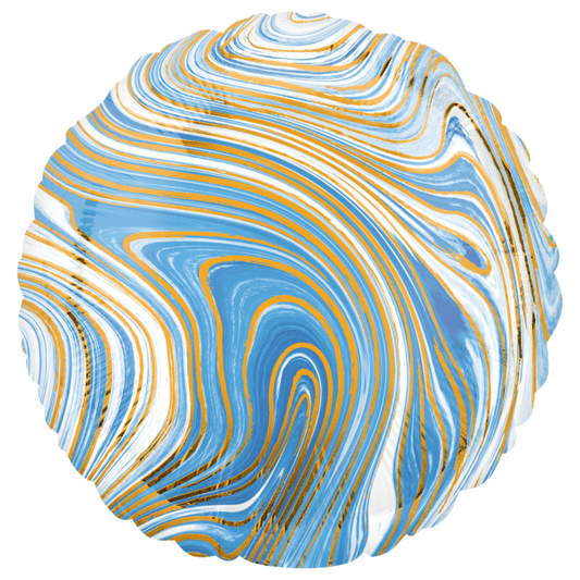 Blue Marblez Circle Balloon