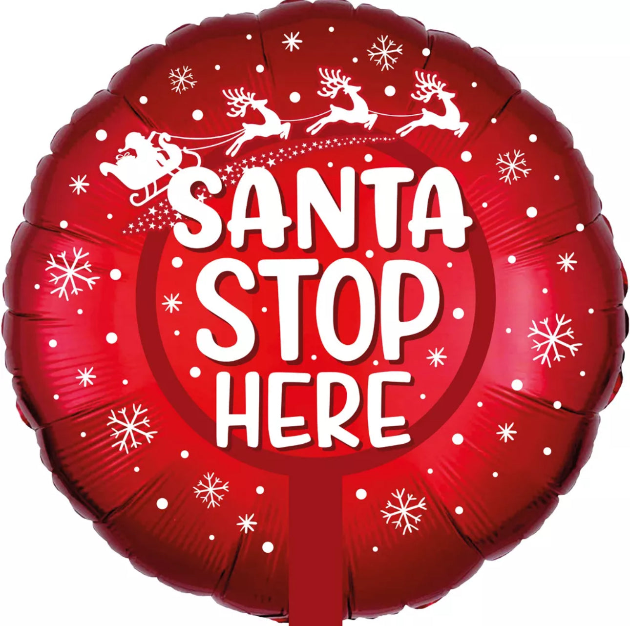 Santa Stop Here Balloon