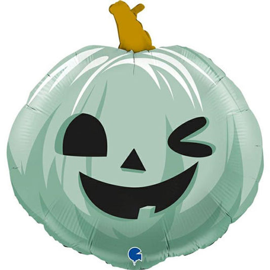 Funny Face Pumpkin Green