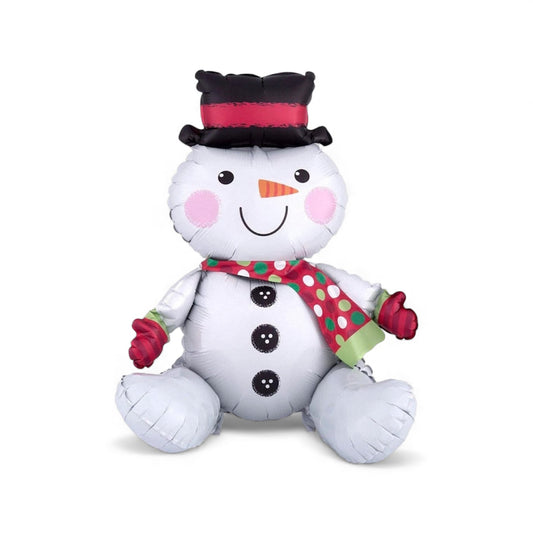 Sitting Snowman Balloon